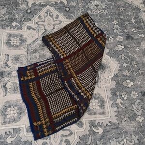 Oscar de la Renta silk scarf with raw edges